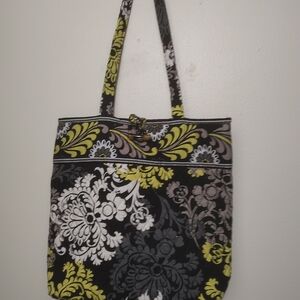 Vera Bradley Black Paisley Print Tote